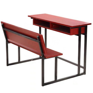 School Student Desks Education Student Study Table 2 Seater Wooden School Dual Desk Bench