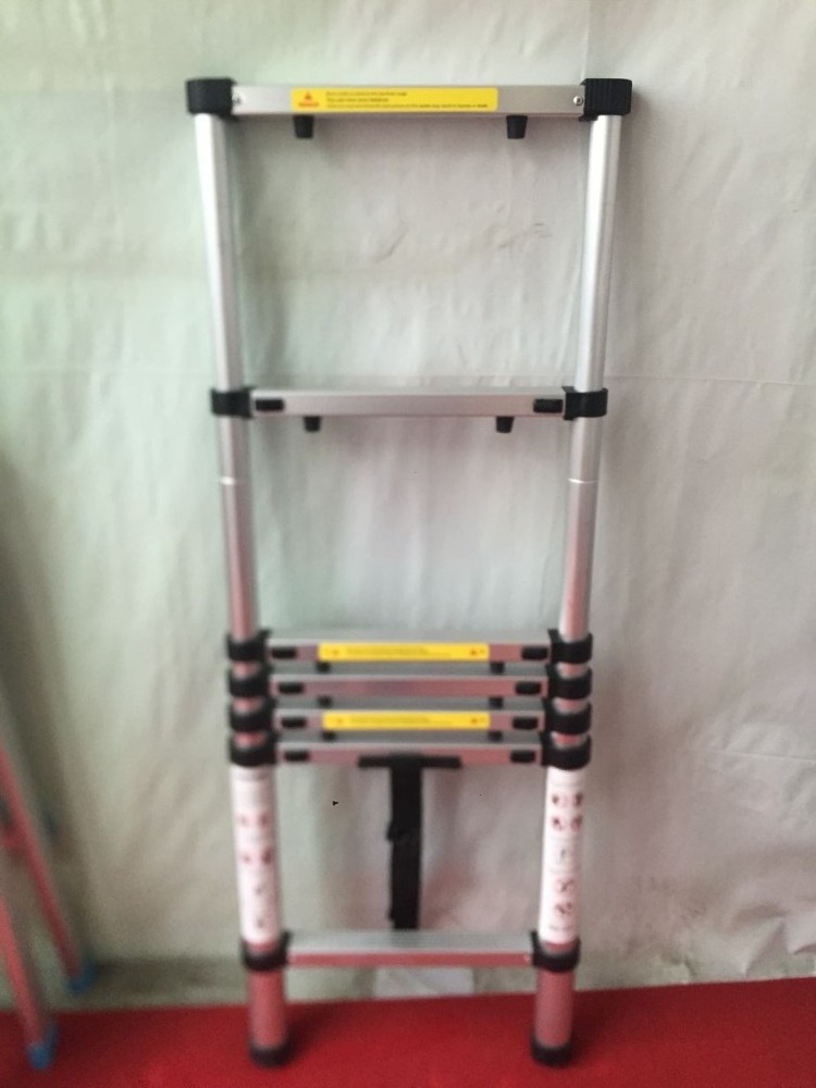 Aluminum telescopic portable ladder step