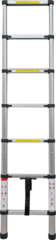 Aluminum telescopic portable ladder step