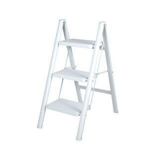 Household Ladder Folding White 3 step Multipurpose Iron Ladder