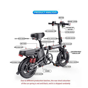 14*2.125 new 14inch 350w electric bike tyre 14 inches 72v folding frame 14 e-bike/ebike/electric city bike