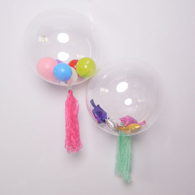 High Quality Clear Bubble Balloon 18 Inches PVC BOBO Balloon Wholesale Transparent BOBO Balloons