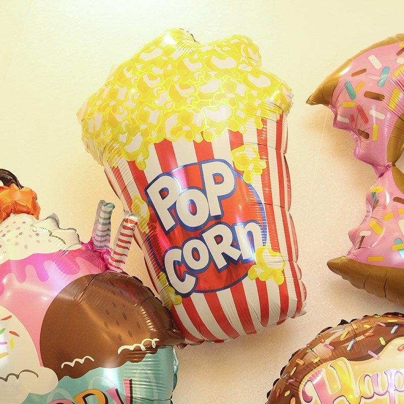 Donuts candy ice cream popcorn inflatable human balloon aluminium foil balloon jumping balloons for kid toys