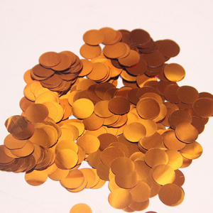 Wholesale Push Confetti 1.5cm Round Metallic Champagne Gold Confetti Circles Wedding Party Balloon Table Decorations