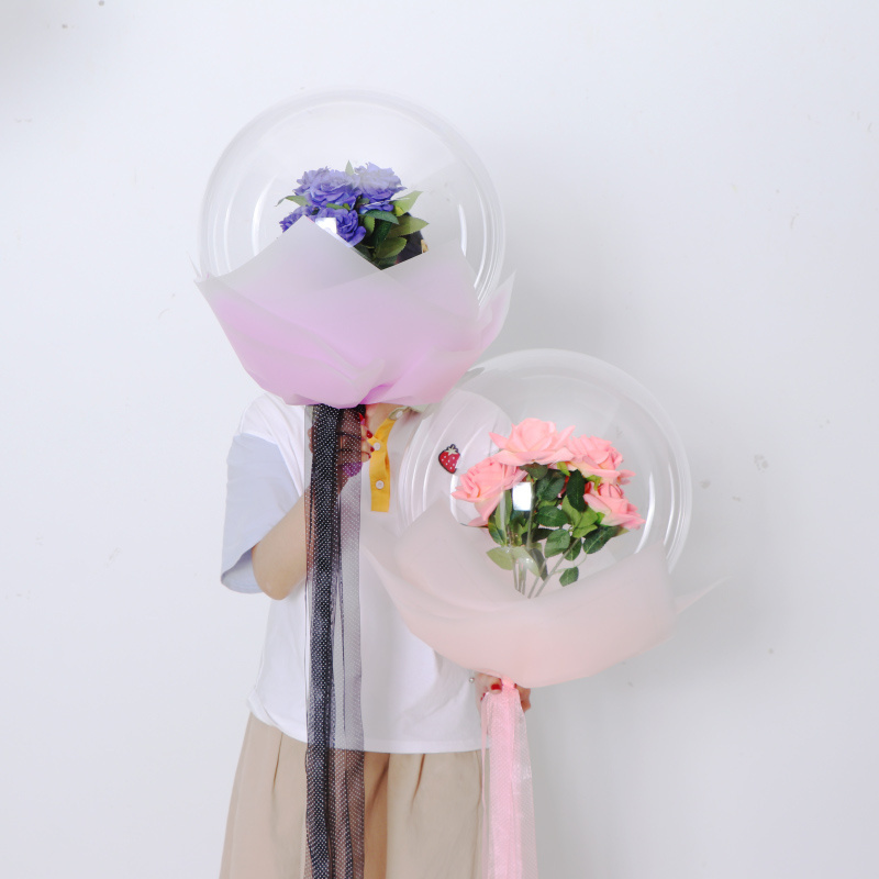 Wholesale Balloon Bobo 10/18/24/36 Inch Stretchable Transparent Clear Round Bobo Plastic Bubble Balloon For Party Decoration