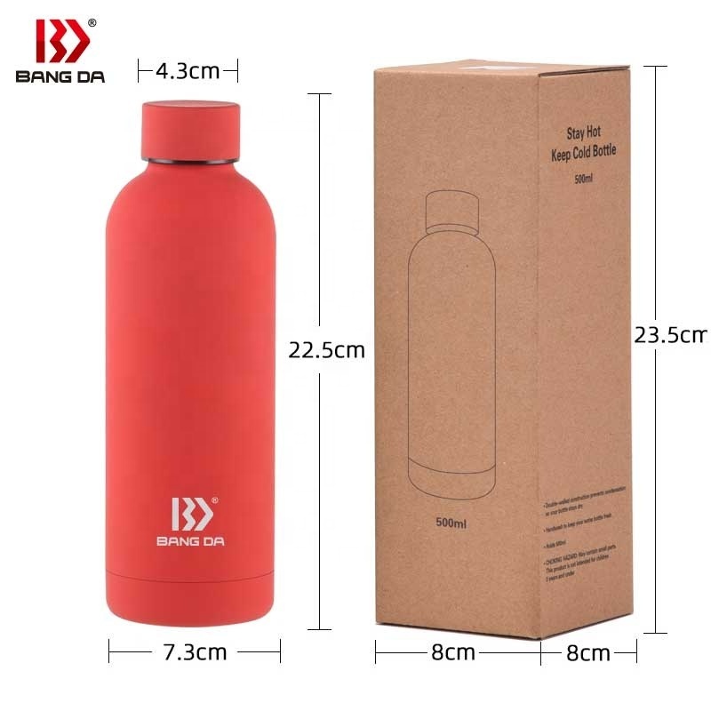 Custom logo Double Wall Stainless Steel Thermos Bottle Keep Hot and Cold Insulated Vacuum Flask Sport Water Bottle