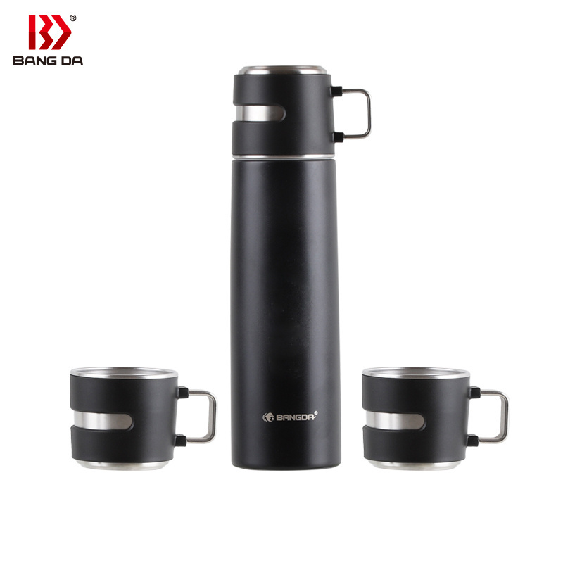 New 304 Stainless Steel Vacuum Flask Portable Business Office Water Cup Gift Set flask