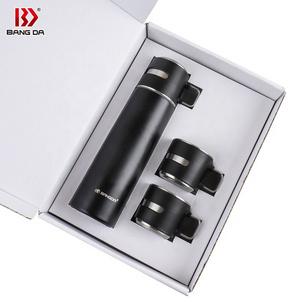 New 304 Stainless Steel Vacuum Flask Portable Business Office Water Cup Gift Set flask