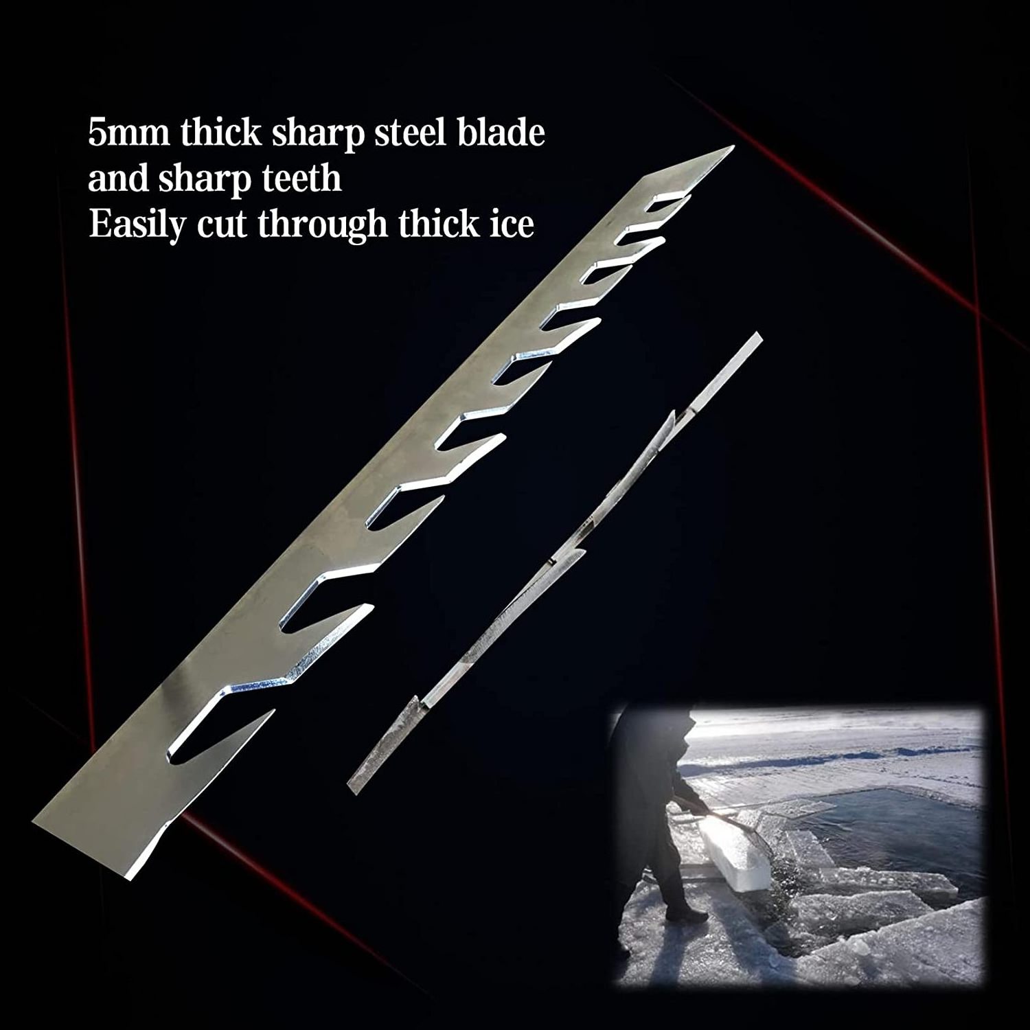 42 inch ICE SAW - Cut Spearing & Fishing Holes In The Ice With Ease