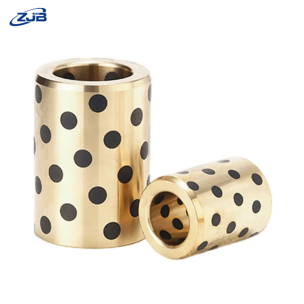 China Factory Precision Bearing Copper Accessories Self Lubricating Bearing Bushing Sleeve Brass Graphite Bronze Bushing