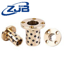 Oilless Copper Sleeve Round Flange Self Lubricating Bearing Brass  Inlaid Graphite Bushing Graphite Bushings