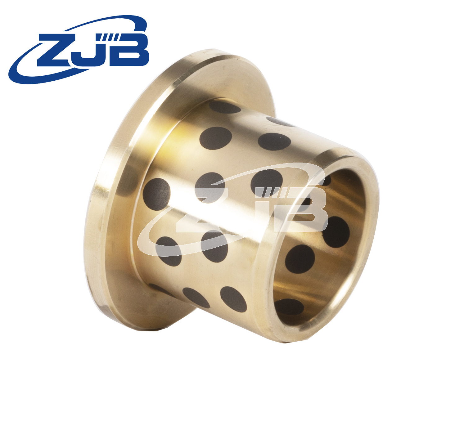 Heavy equipment oil-free self-lubricating bushings Flange plain bearings Bronze graphite bushings