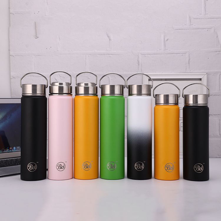 750 ml Double Wall Vacuum Insulated Sport Plastic Cover Space Pot Bottle 1000Ml Thermos Vacuum Flask