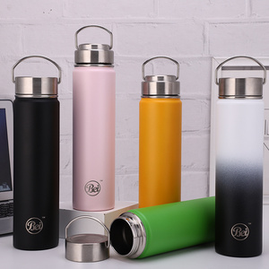 750 ml Double Wall Vacuum Insulated Sport Plastic Cover Space Pot Bottle 1000Ml Thermos Vacuum Flask