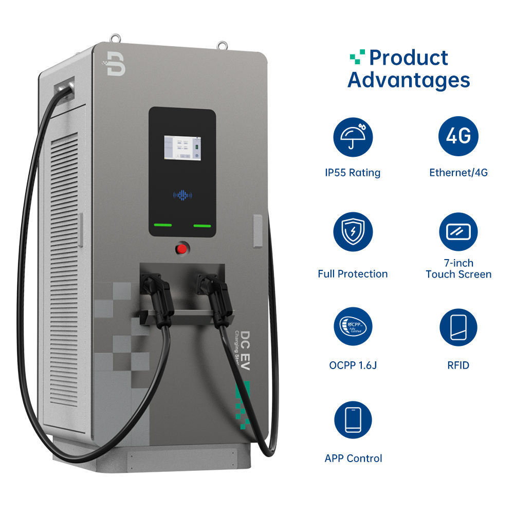 Beny Dc Charging Pile 60KW-240KW Double Gun Ocpp1.6 Floor-Mounted Dc Fast Charging Station For Ev Cars