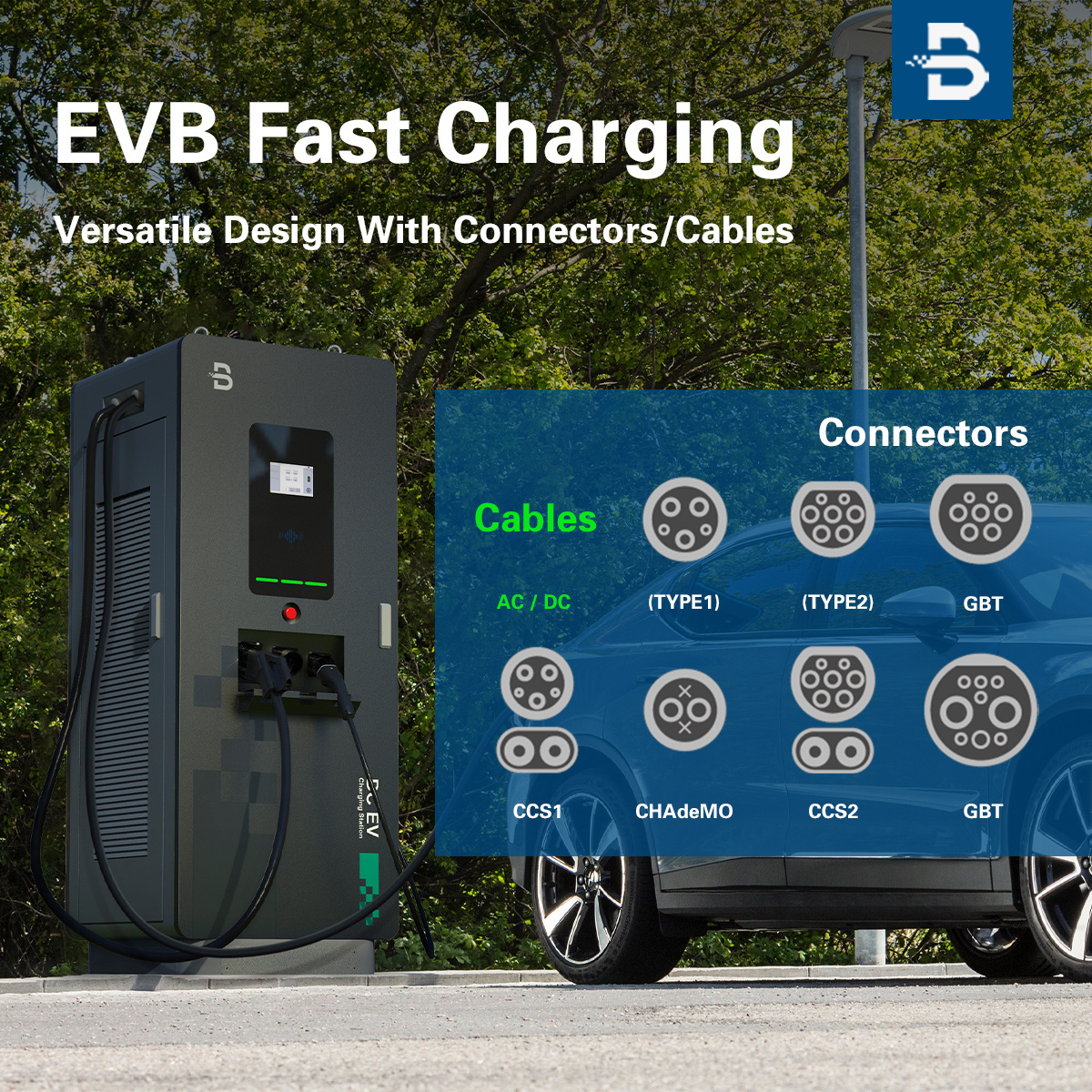 BENY EV Charger Manufacturer Car Battery Station DC EV Car Charger Station EV Charger Level 3 DC Charging Pile