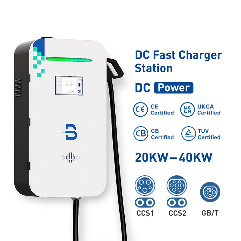 BENY CCS1 CCS2 GB/T OCPP 20kw 30kw 40kw Fast Wallbox EV Charger New Energy Car DC Charger Station Wall-mounted Charging Pile