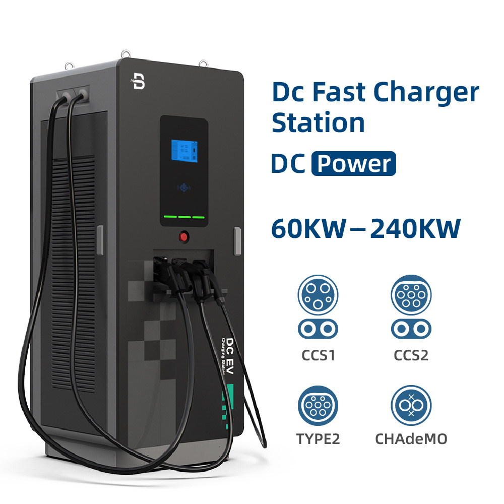 60kw 90kw 120kw 150kw 180kw Electric Vehicle Dc Fast Charging Station Commercial Level 3 Floor-Mounted Dc Ev Charging Stations