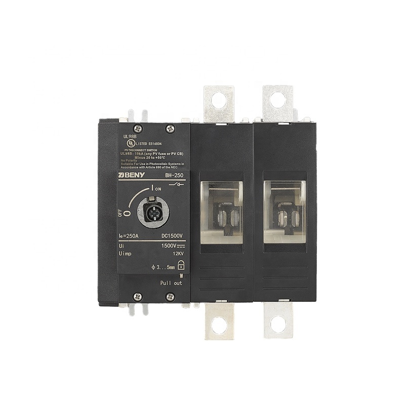 UL98 Listed 2P 1500V 250A DC Disconnect Switch Load Break Switch