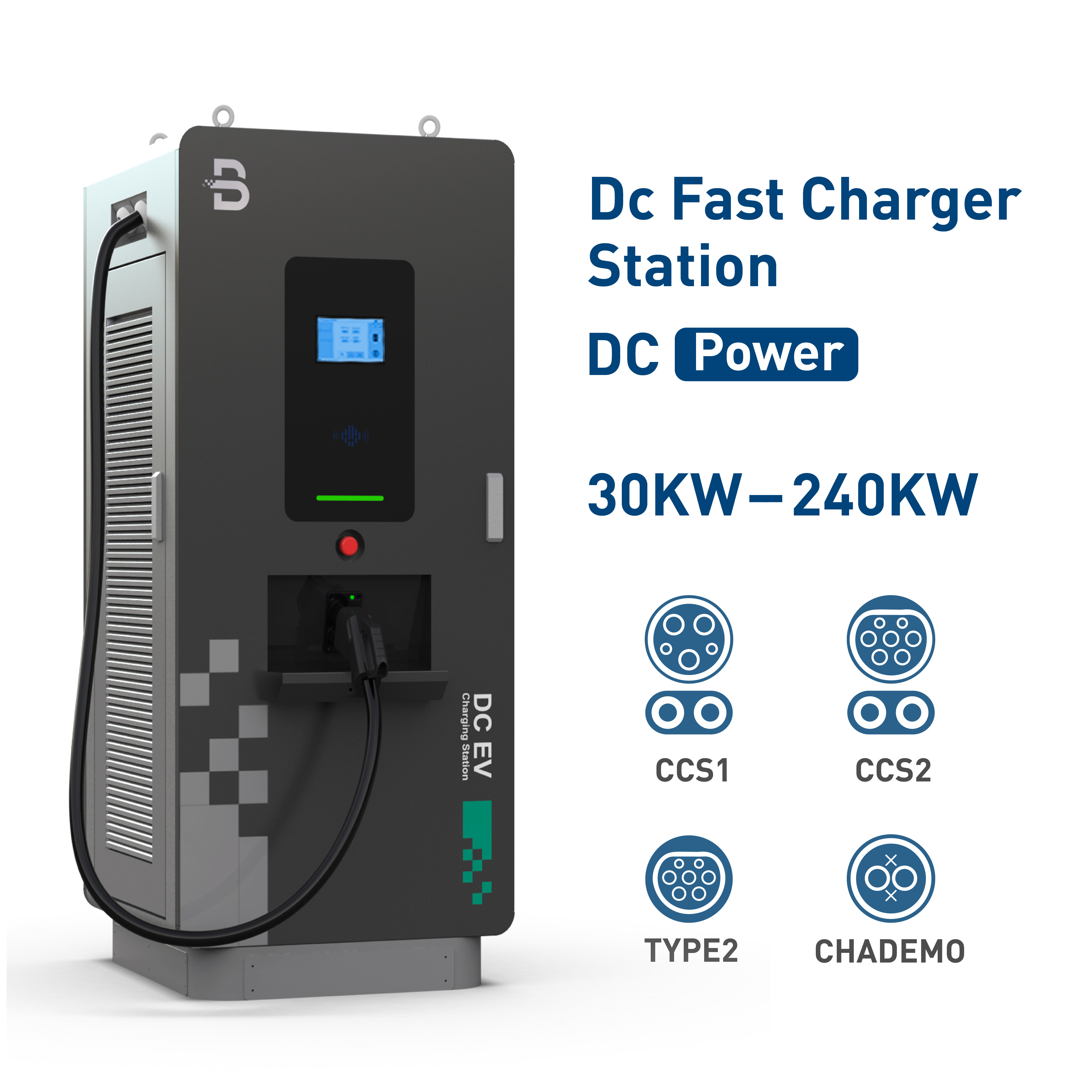 Beny 30kw/40kw/60kw/90kw/120kw/150kw/180kw/240kw Ev Dc Fast Charging Station Ev Charger Ccs Ev Charger With 9.1 Inch Lcd Screen