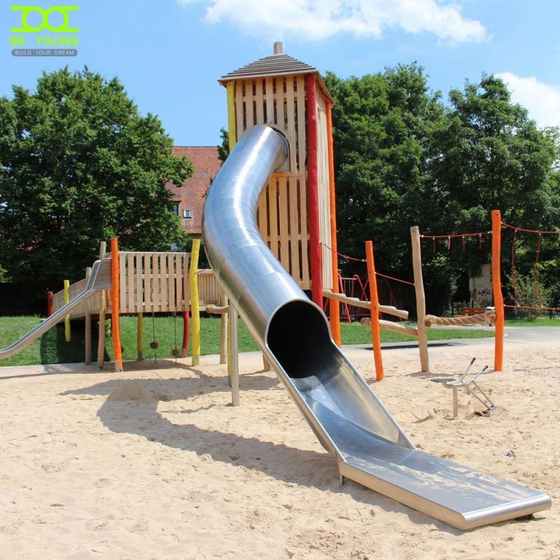 Spiral Fiberglass Slides Latest Playground Outdoor Combination Slide 5 Year Old Pools With Stainless Steel Bar Single Kids