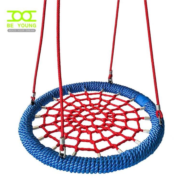 Park Swings  Swing Nylon Doll Yard Swivel Garden-Swing Cradle Garden Spring Patio House Canopy Flower Circle Lights