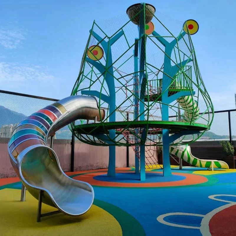 Outdoor Tower Slide Tunnel Single Sports Rubber Sliding Pool For Playground Buy Pvc Large Slip And Adult Children Water Swing