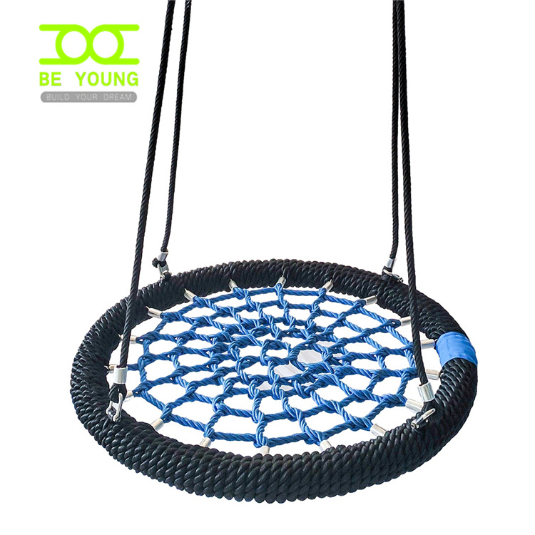 Best Quality Outdoor Playground Rope Net Swing Seat Kid Children Big Round Bird Nest Safe Commercial Outside Garden Park Yard