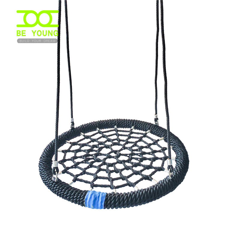 Best Quality Outdoor Playground Rope Net Swing Seat Kid Children Big Round Bird Nest Safe Commercial Outside Garden Park Yard