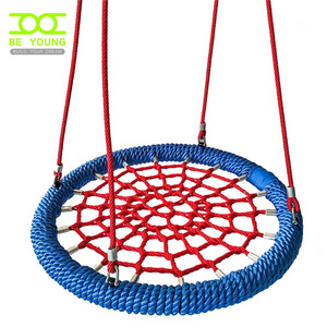 High Quality  Playground Rope Net Swing Seat Outdoor Children Kid Big Round Bird Nest Safe Commercial Outside Garden Park Stock