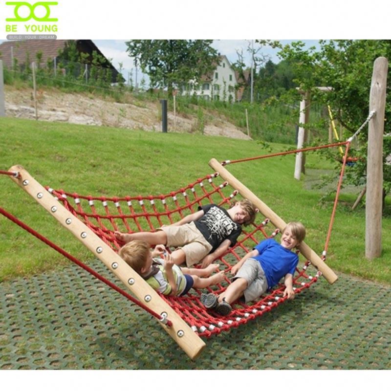 Hammock Webbing For Outside Large Netting Make Rope Thick Nylon Mesh Natural Relaxer Tree Net Safety Wooden Indoor Playground