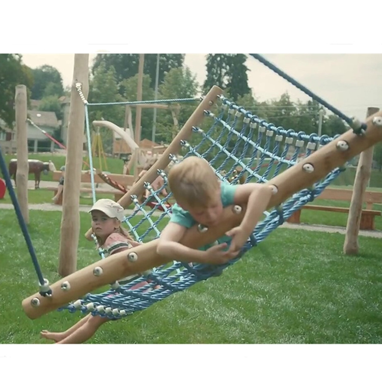 Hammock Webbing For Outside Large Netting Make Rope Thick Nylon Mesh Natural Relaxer Tree Net Safety Wooden Indoor Playground