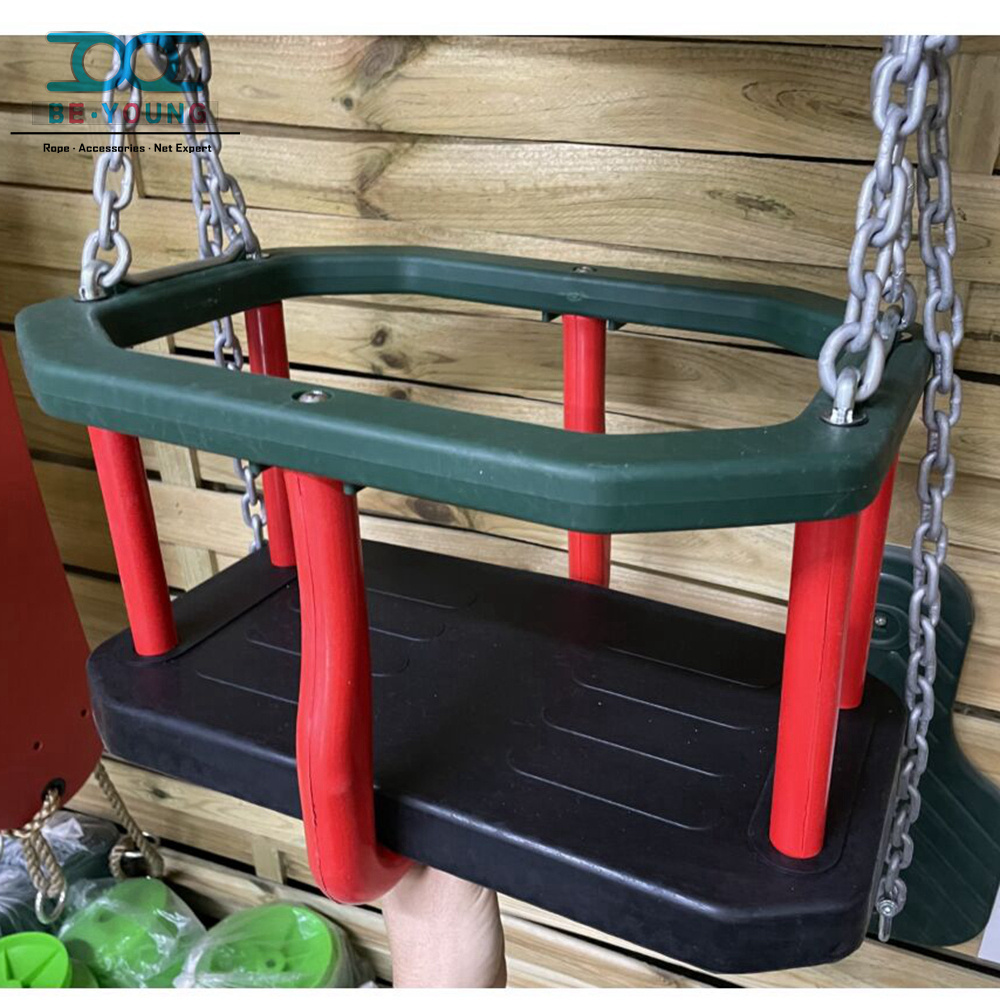 High Quality  Rubber Baby Swing Seat With Protection For Outdoor Playground Basket Kids Toddler