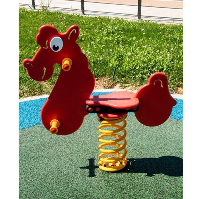 Horse Rider Swing Outside Toys Animal Rides Spring Board Rocking Sniper Kids Ride Game Baby Cot Toy Rocker Playground Big Wood