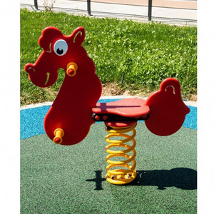 Horse Rider Swing Outside Toys Animal Rides Spring Board Rocking Sniper Kids Ride Game Baby Cot Toy Rocker Playground Big Wood