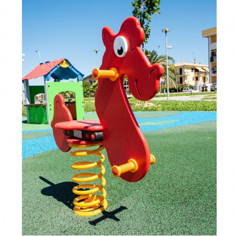 Horse Rider Swing Outside Toys Animal Rides Spring Board Rocking Sniper Kids Ride Game Baby Cot Toy Rocker Playground Big Wood