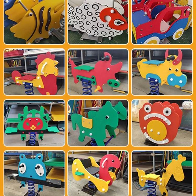 Quality Metal Spring Rider Plastic Rocking Horse Toys Koala Pe Board Nectar The Bee Playground Worldstar Outdoor Chow Kid Chair