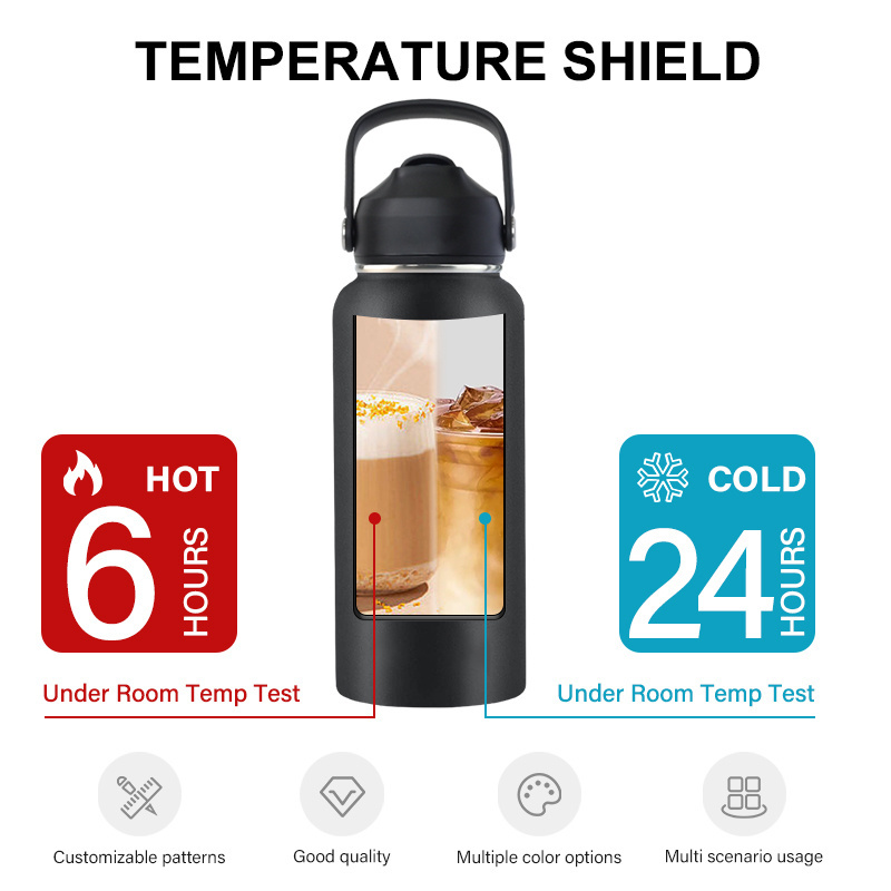 2024 Hot Sale Custom Logo 16oz 18oz Aqua Flask Sports Thermos Vacuum Insulated Double Wall Stainless Steel Water Bottles