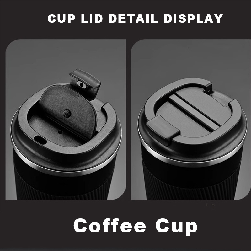 Eco Friendly Products Custom Logo 380ml 510ml Travel Mug Stainless Steel Espresso Thermos Vacuum Tumbler Coffee Cup With lids