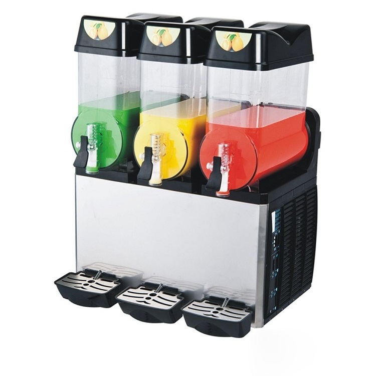 3 tanks slush machine commercial frappe machine smoothie machine