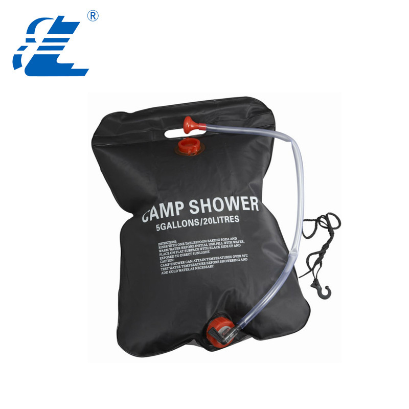 20L black solar heating outdoor emergency neccessity bag camping portable shower