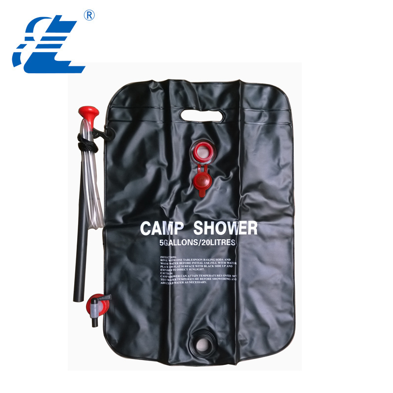 20L black solar heating outdoor emergency neccessity bag camping portable shower