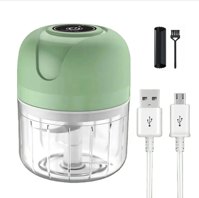 250 ML electric mini food Processor Wireless Portable Rechargeable Vegetable Processor Electric Mini Garlic Food Chopper