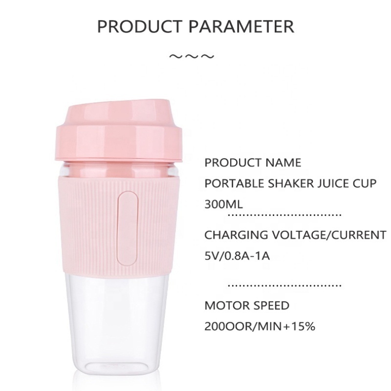 Portable Blender 350ML Personal Size Blender Wireless Rechargeable USB Juicer Cup Fruit Mixer Smoothie Portable Juicer Blender