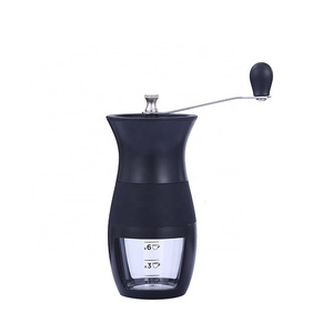 Adjustable Hand Ceramic core Coffee Bean Mill portable Manual Coffee Grinder with Glass Bottle Jar