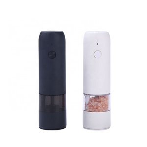 Plastic Adjustable Pepper Shaker Electric Rechargeable Salt And Pepper Mill Machine For Kitchen