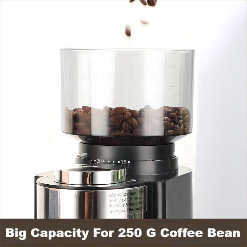 Professional Spatter-proof Anti-clogged Industria Coffee Machine Electric Conical Burr Commercial Coffee Grinder  for Espresso