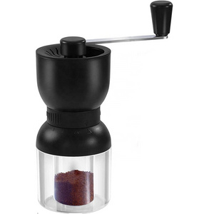 Travelling Portable Classic Glass Coffee Mill Double Wall Hand Crank Manual Coffee Grinder