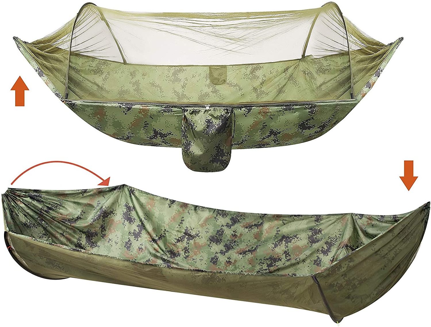 BODI hot sale easy open up mosquito nylon hammock camping hiking hamaca with mosquito net