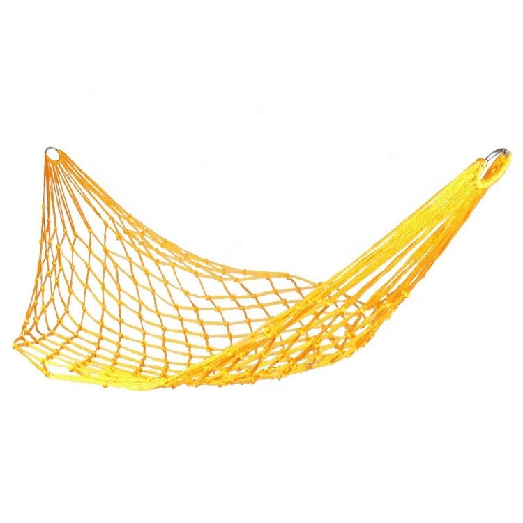 BODI Portable Outdoor Camping Travel Mesh Net Nylon Lightweight rope Hammock